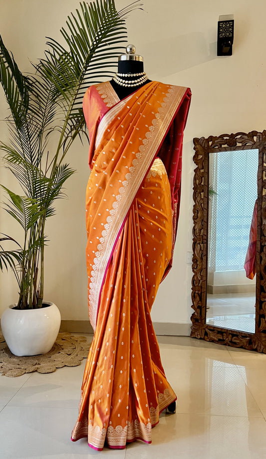 Mashru Silk Saree with Zari