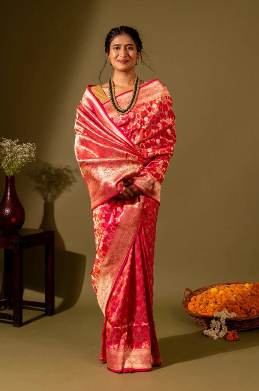 Beautiful Banarasi Katan Silk Saree - Madhukara