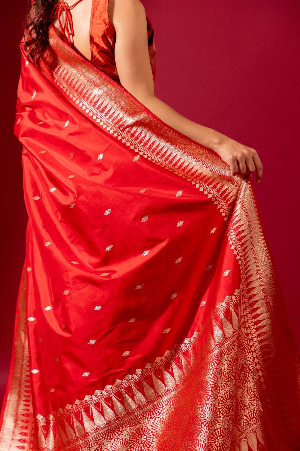 Pure Banarasi Katan Silk with Delicate Kadhwa Work - Madhukara