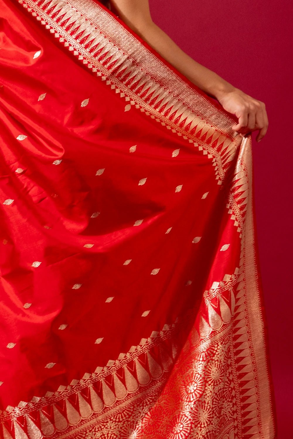 Pure Banarasi Katan Silk with Delicate Kadhwa Work - Madhukara